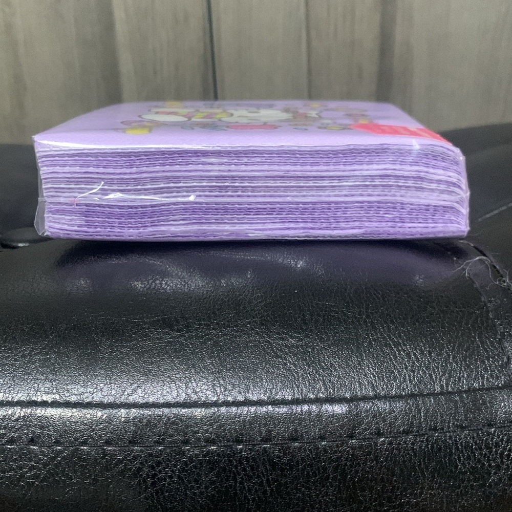 Sanrio Hello Kitty Purple Spring Easter Set of 40 Beverage Napkins New Package - Picture 7 of 9